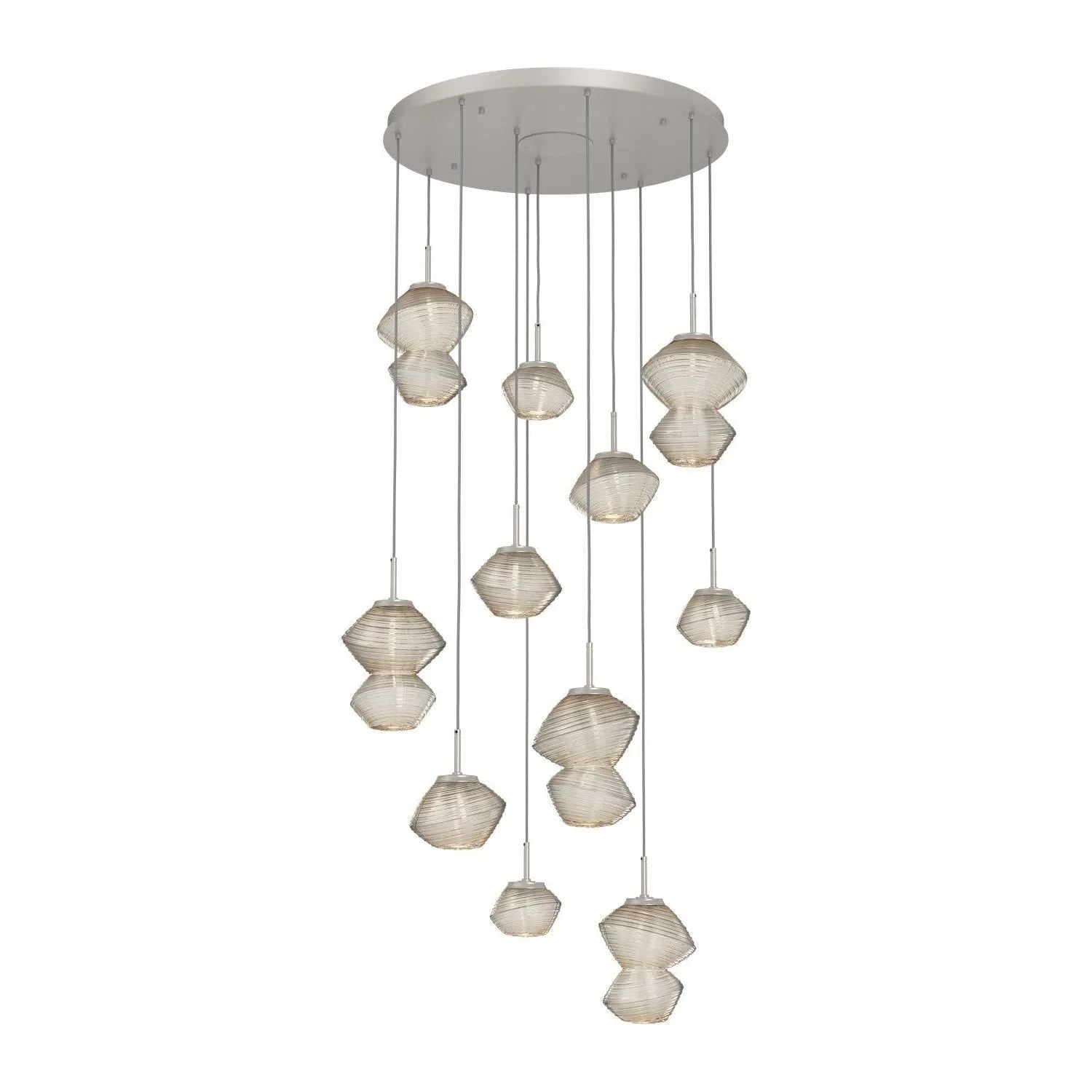 Hammerton Studio - CHB0089-11-BS-A-C01-L1 - LED Chandelier - Mesa - Beige Silver