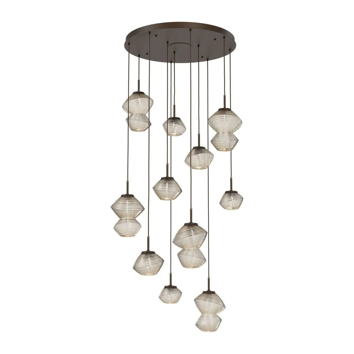 Hammerton Studio - CHB0089-11-FB-A-C01-L3 - LED Chandelier - Mesa - Flat Bronze