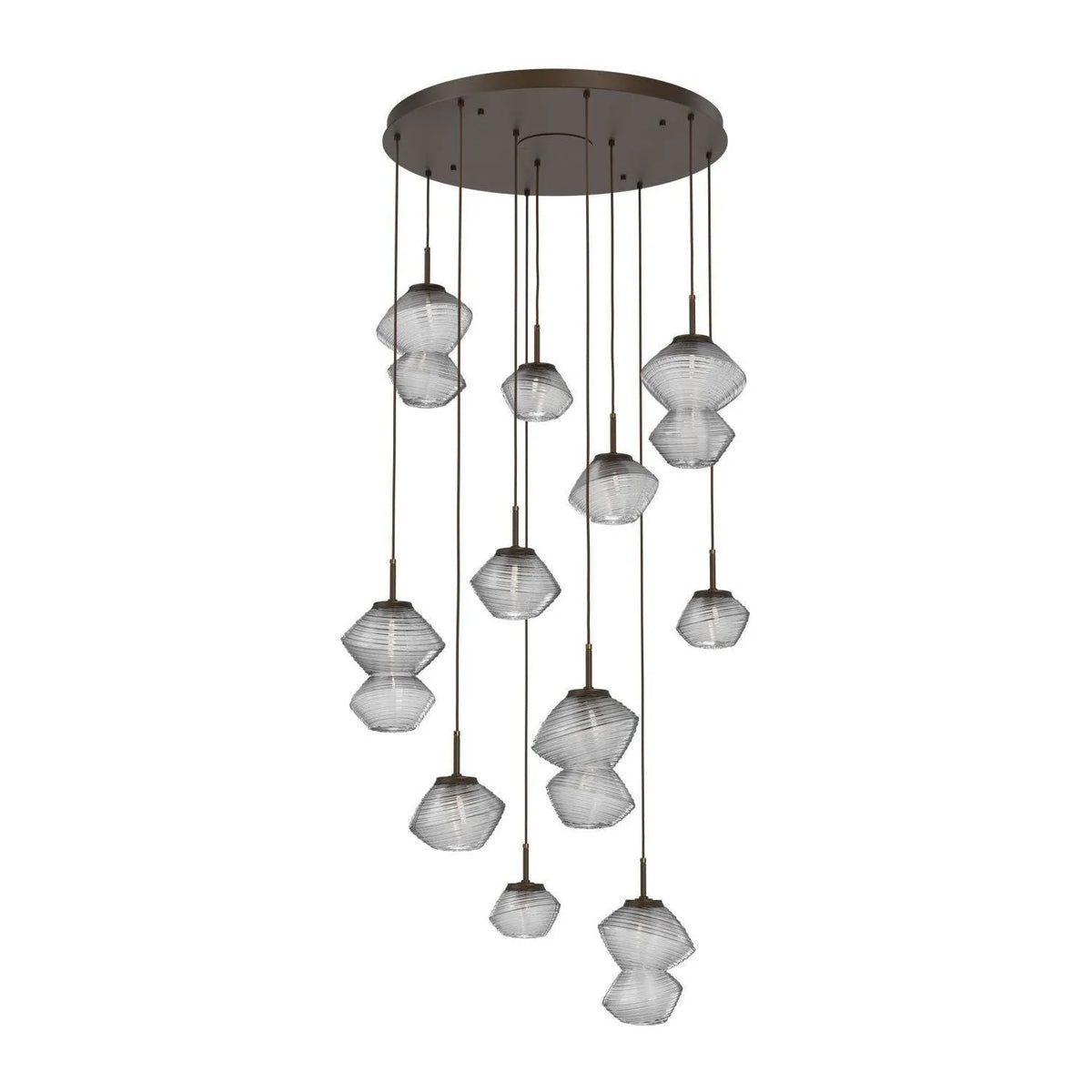 Hammerton Studio - CHB0089-11-FB-C-C01-L1 - LED Chandelier - Mesa - Flat Bronze