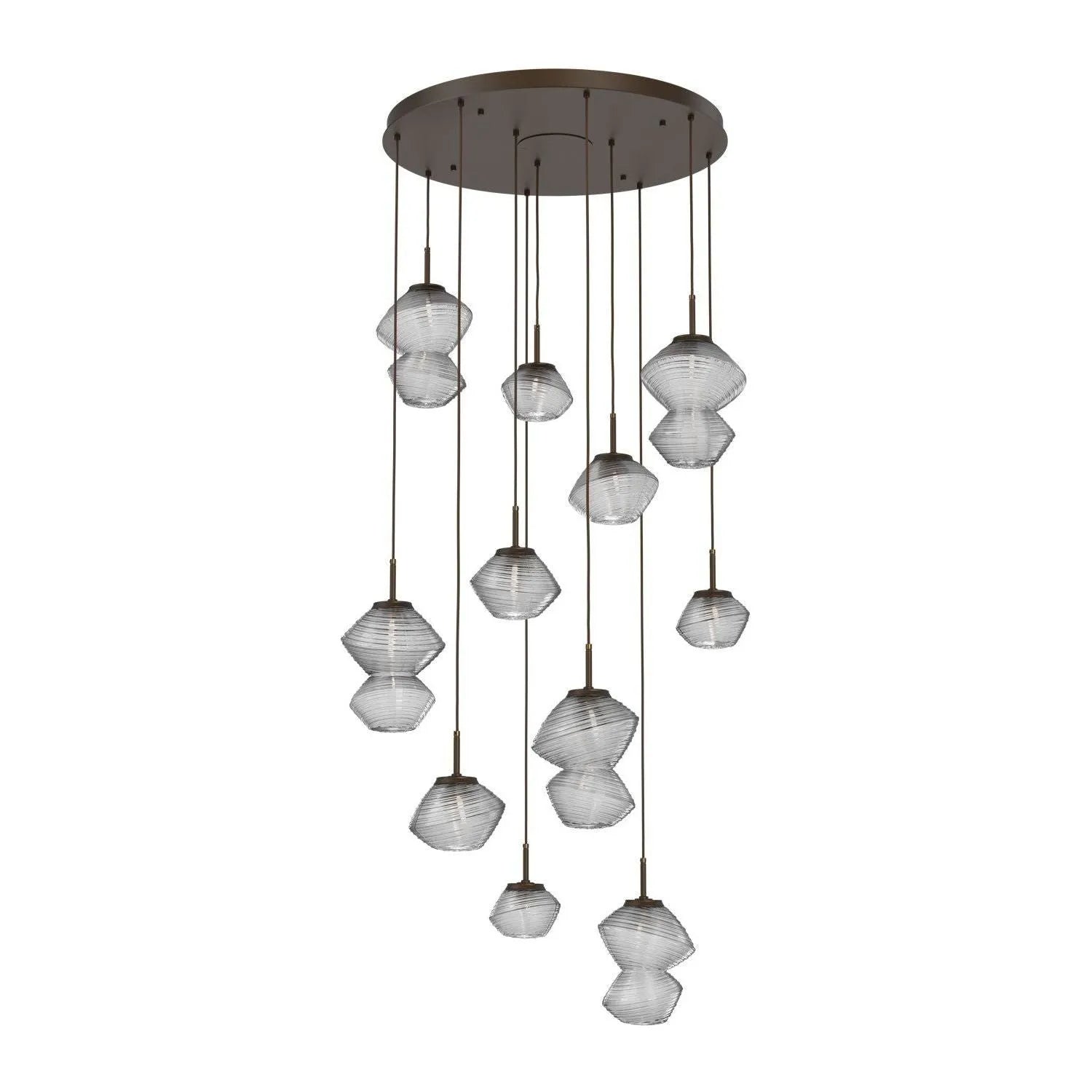 Hammerton Studio - CHB0089-11-FB-C-C01-L3 - LED Chandelier - Mesa - Flat Bronze