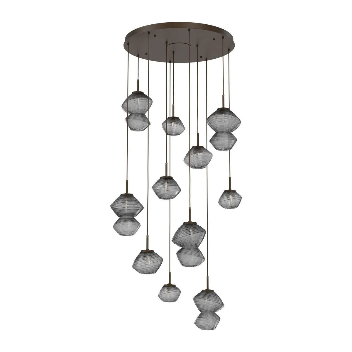 Hammerton Studio - CHB0089-11-FB-S-C01-L3 - LED Chandelier - Mesa - Flat Bronze