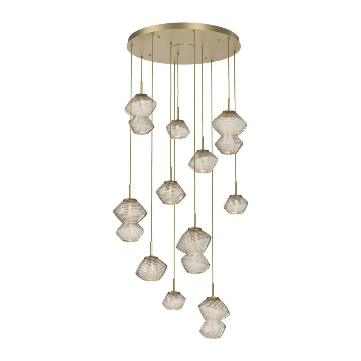Hammerton Studio - CHB0089-11-GB-A-C01-L1 - LED Chandelier - Mesa - Gilded Brass
