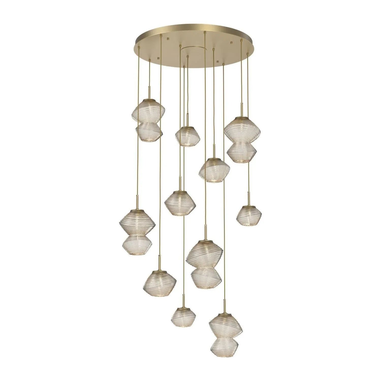 Hammerton Studio - CHB0089-11-GB-A-C01-L3 - LED Chandelier - Mesa - Gilded Brass