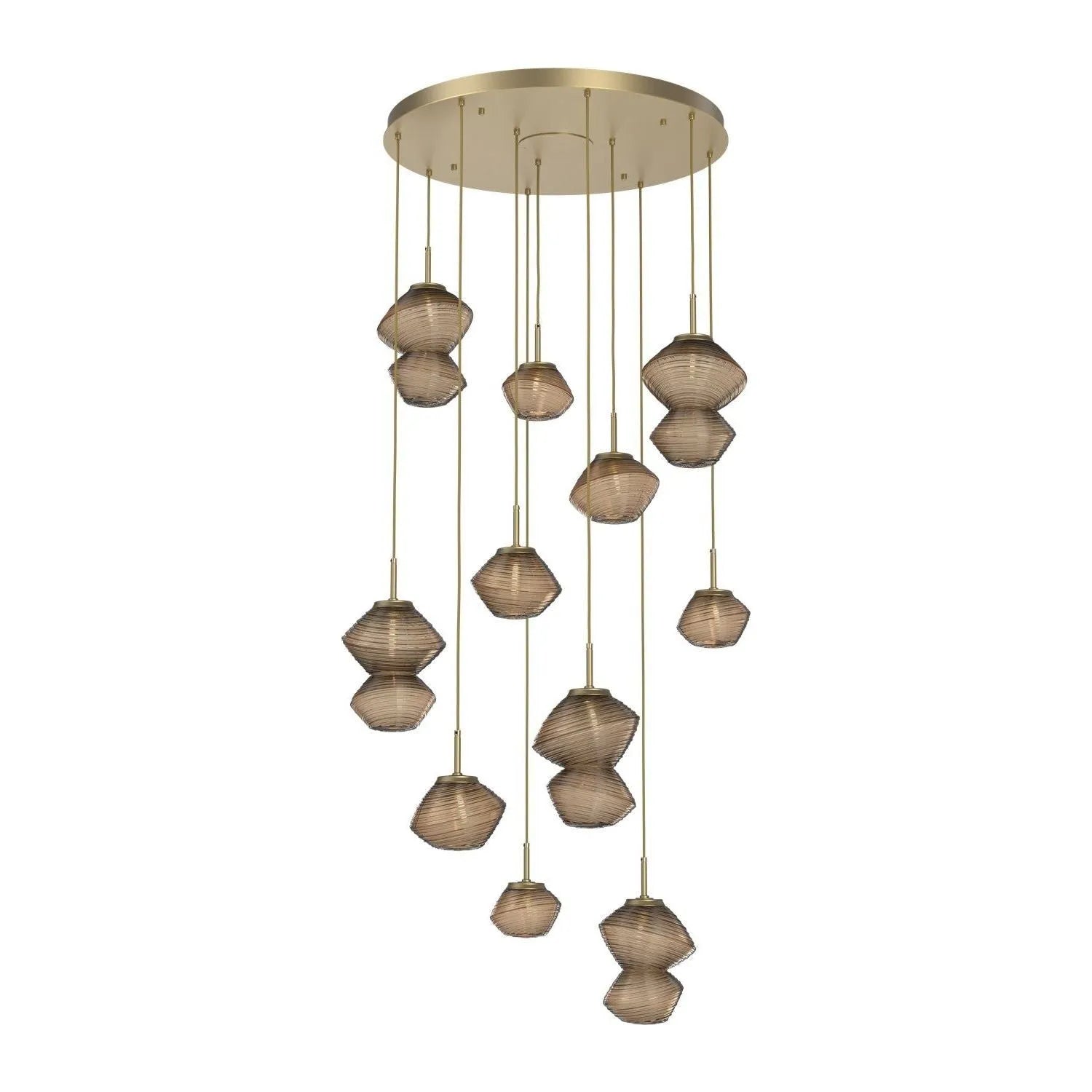 Hammerton Studio - CHB0089-11-GB-B-C01-L3 - LED Chandelier - Mesa - Gilded Brass