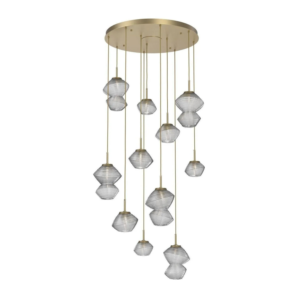 Hammerton Studio - CHB0089-11-GB-C-C01-L1 - LED Chandelier - Mesa - Gilded Brass