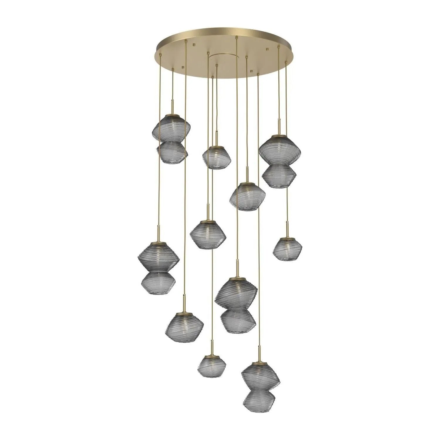 Hammerton Studio - CHB0089-11-GB-S-C01-L3 - LED Chandelier - Mesa - Gilded Brass