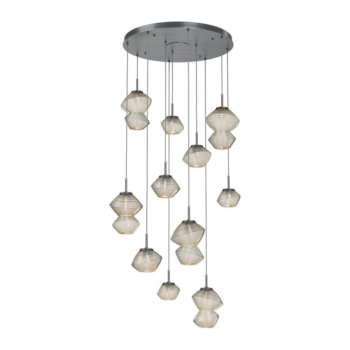 Hammerton Studio - CHB0089-11-GM-A-C01-L1 - LED Chandelier - Mesa - Gunmetal