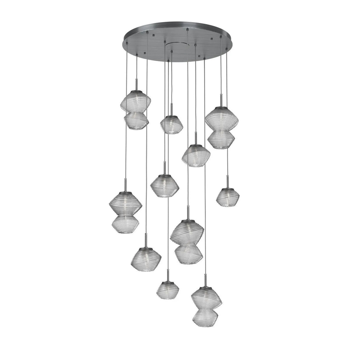 Hammerton Studio - CHB0089-11-GM-C-C01-L1 - LED Chandelier - Mesa - Gunmetal