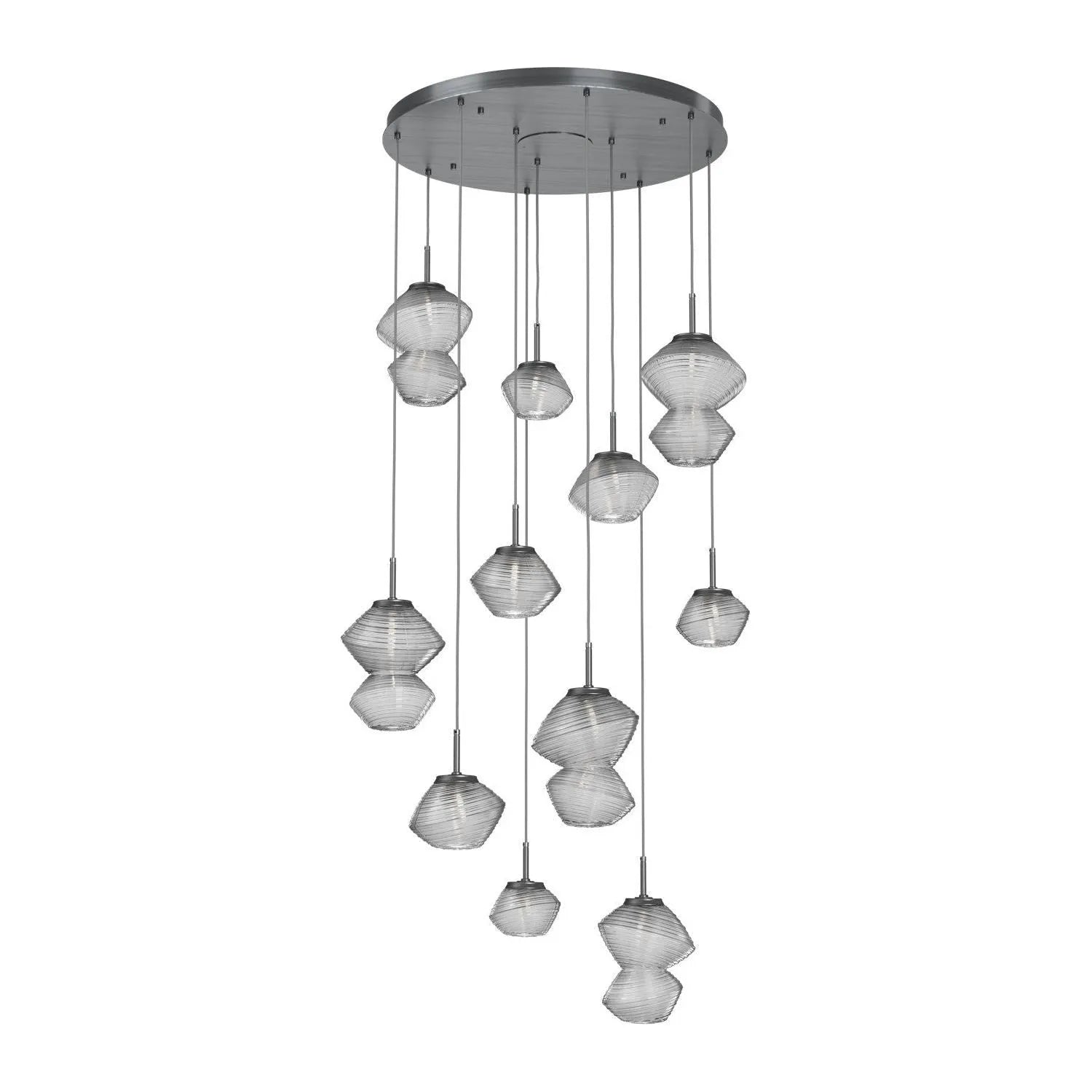 Hammerton Studio - CHB0089-11-GM-C-C01-L3 - LED Chandelier - Mesa - Gunmetal