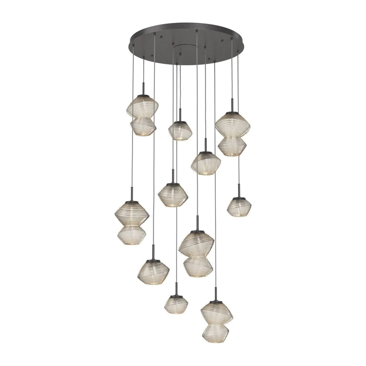 Hammerton Studio - CHB0089-11-GP-A-C01-L1 - LED Chandelier - Mesa - Graphite