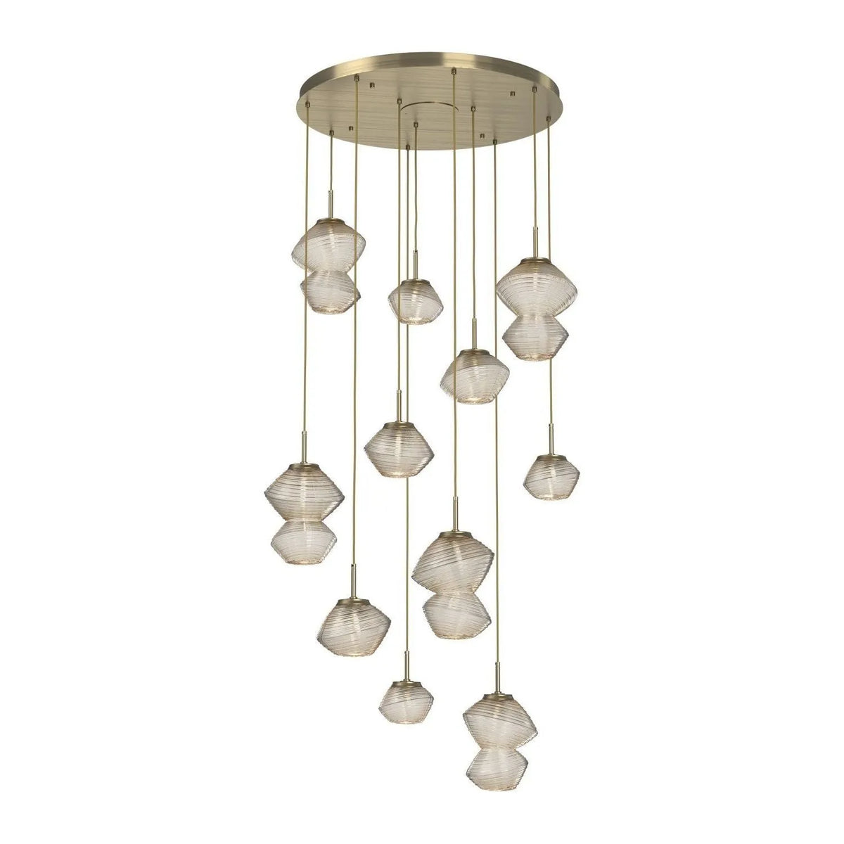 Hammerton Studio - CHB0089-11-HB-A-C01-L1 - LED Chandelier - Mesa - Heritage Brass