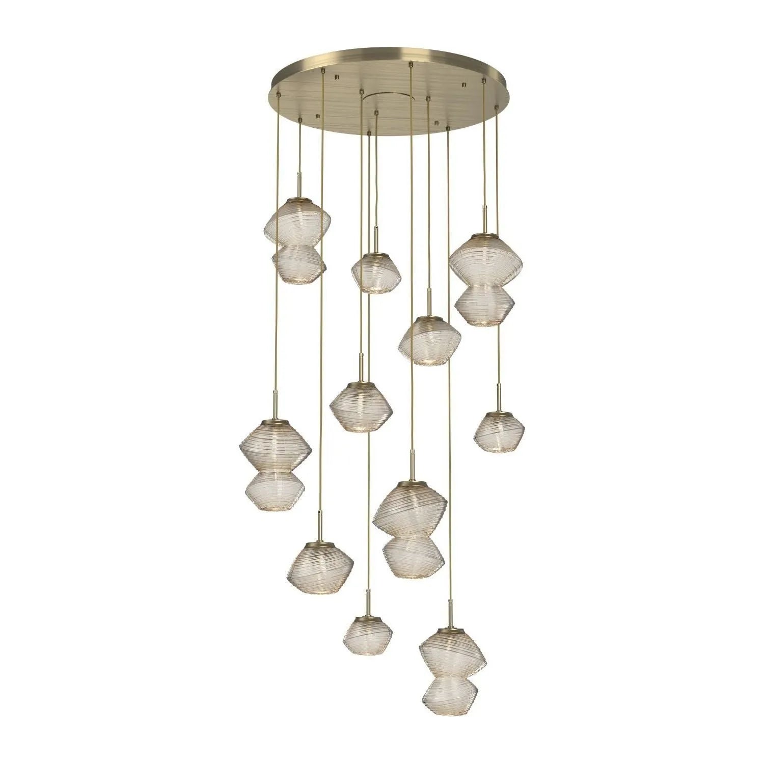 Hammerton Studio - CHB0089-11-HB-A-C01-L3 - LED Chandelier - Mesa - Heritage Brass
