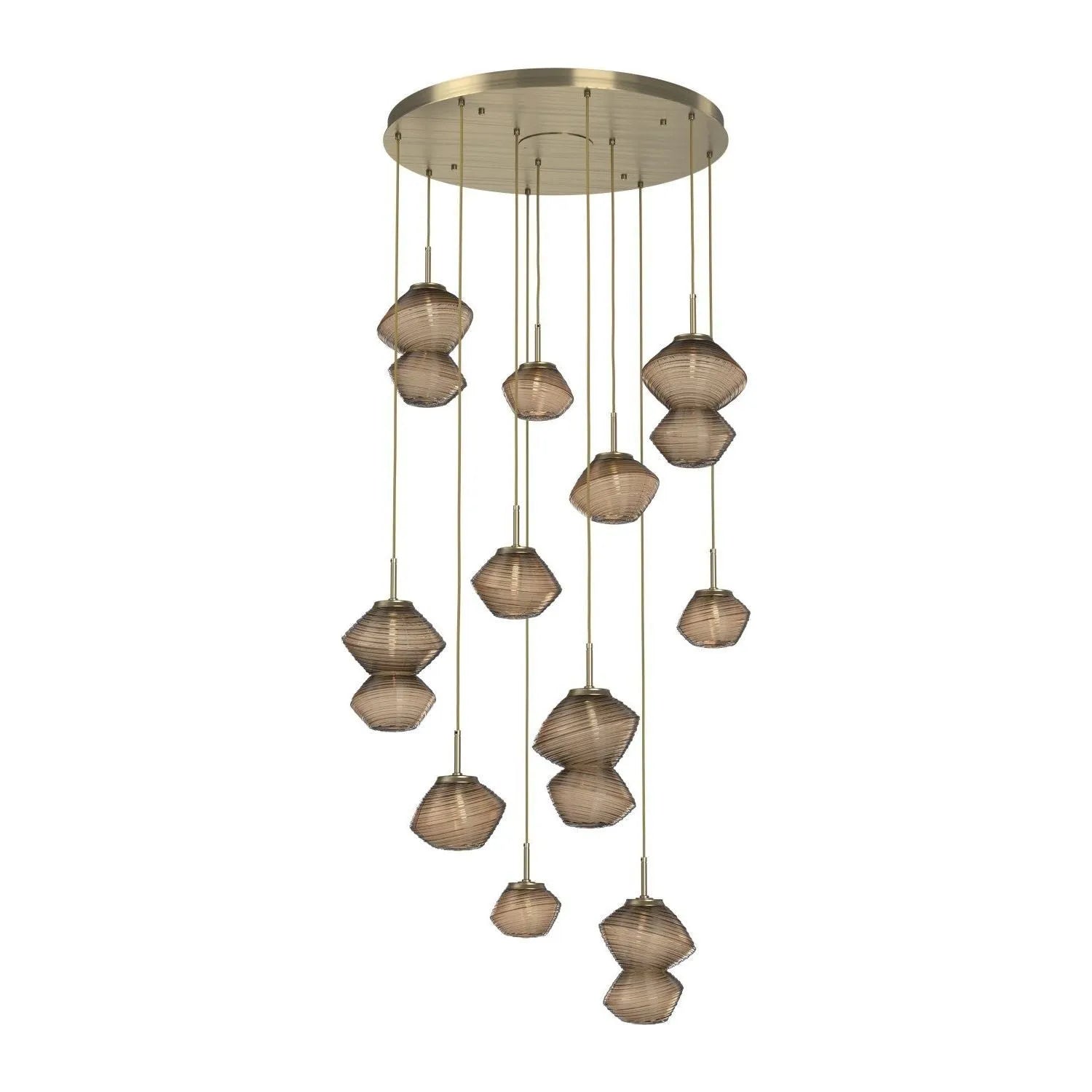 Hammerton Studio - CHB0089-11-HB-B-C01-L1 - LED Chandelier - Mesa - Heritage Brass