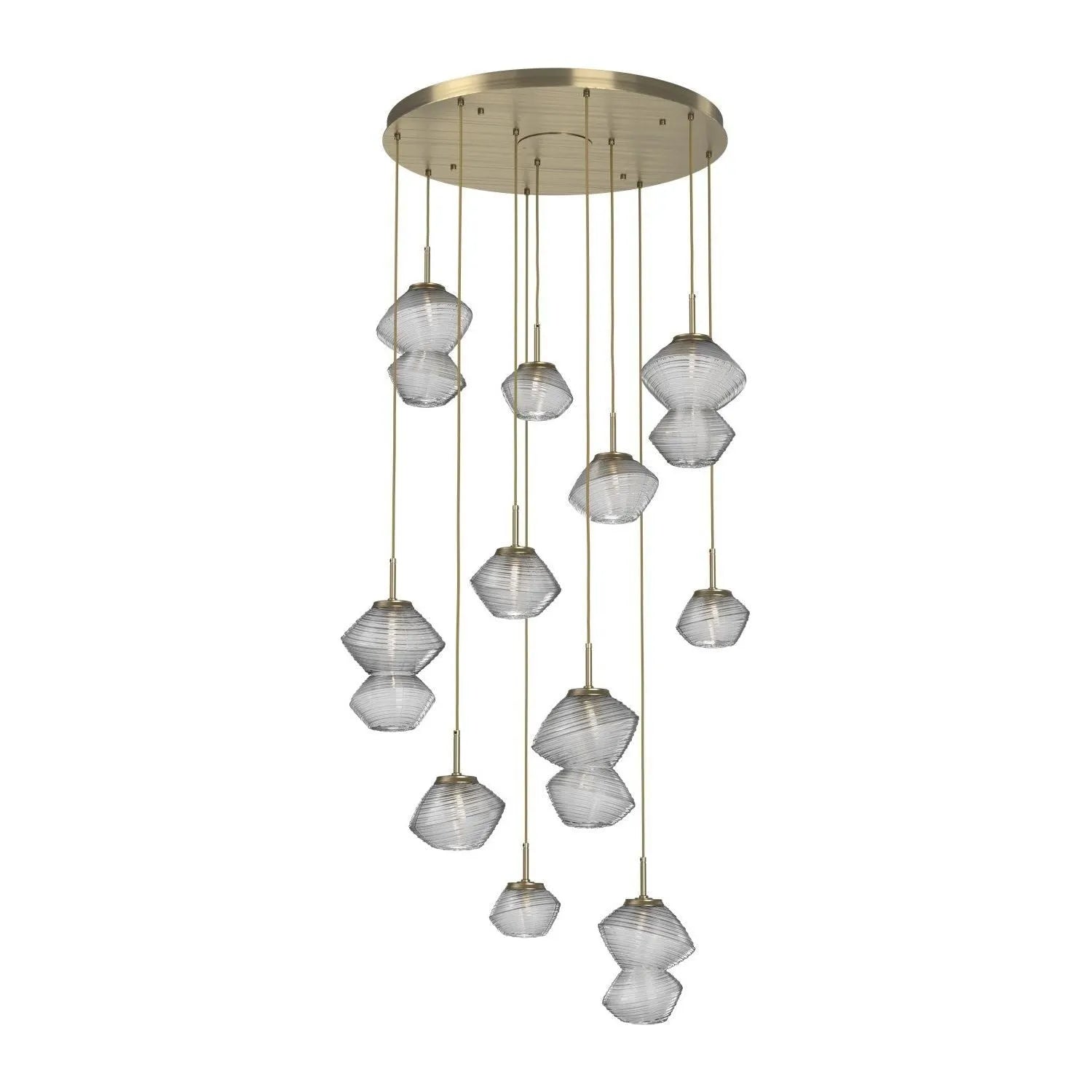 Hammerton Studio - CHB0089-11-HB-C-C01-L1 - LED Chandelier - Mesa - Heritage Brass