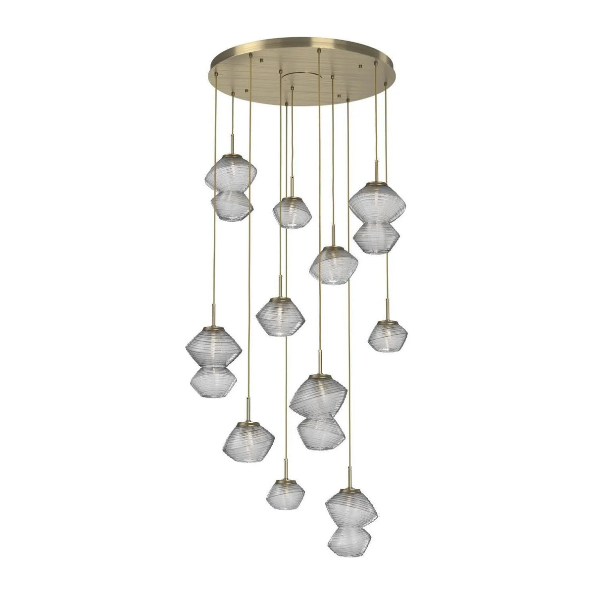 Hammerton Studio - CHB0089-11-HB-C-C01-L3 - LED Chandelier - Mesa - Heritage Brass