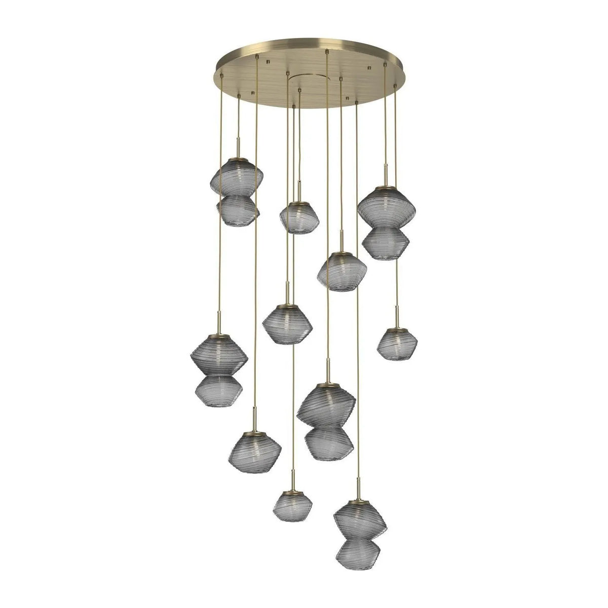 Hammerton Studio - CHB0089-11-HB-S-C01-L3 - LED Chandelier - Mesa - Heritage Brass