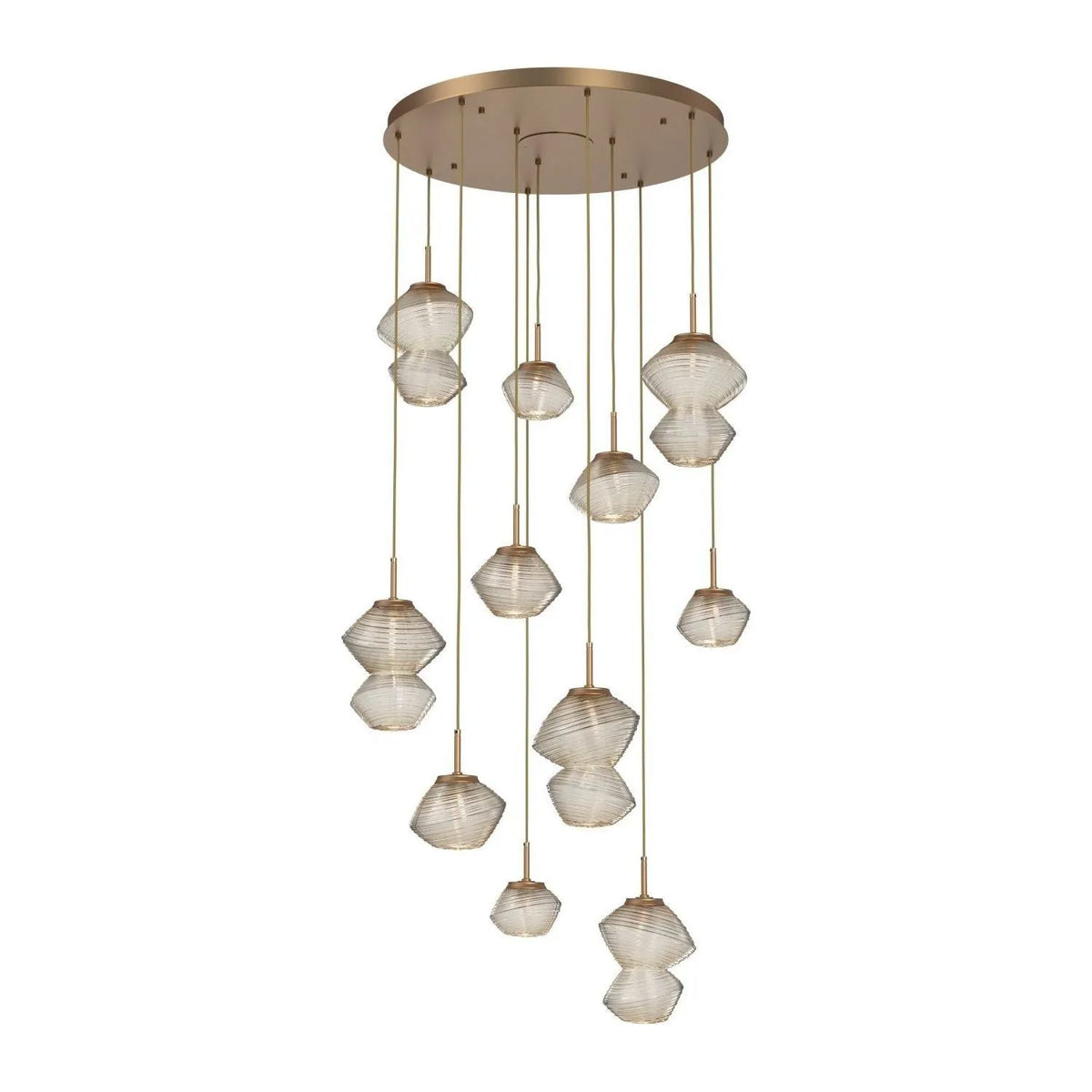 Hammerton Studio - CHB0089-11-NB-A-C01-L3 - LED Chandelier - Mesa - Novel Brass