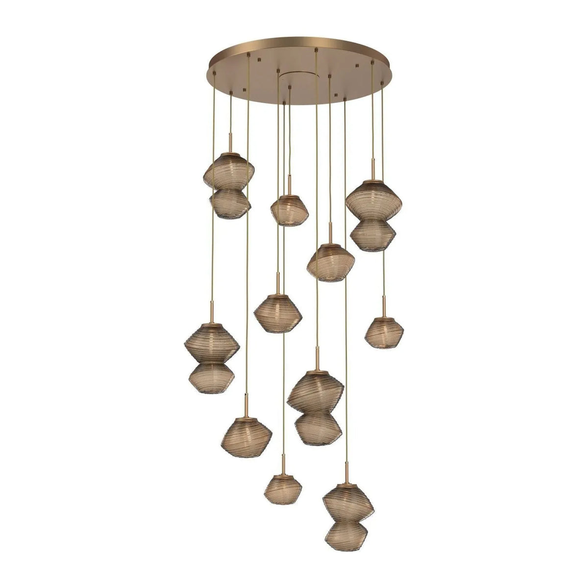 Hammerton Studio - CHB0089-11-NB-B-C01-L3 - LED Chandelier - Mesa - Novel Brass