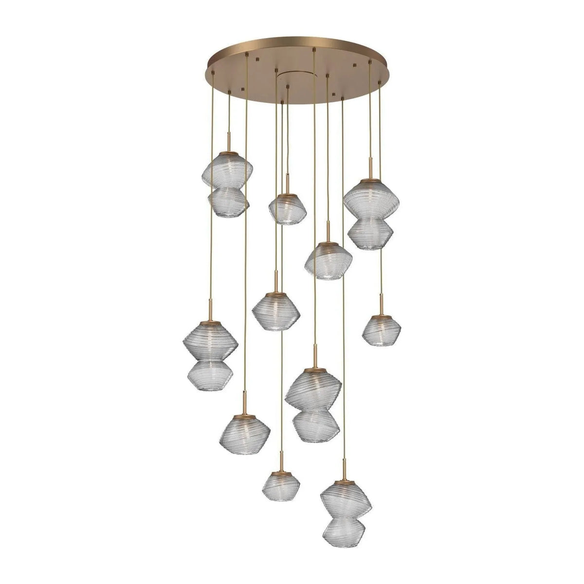 Hammerton Studio - CHB0089-11-NB-C-C01-L1 - LED Chandelier - Mesa - Novel Brass