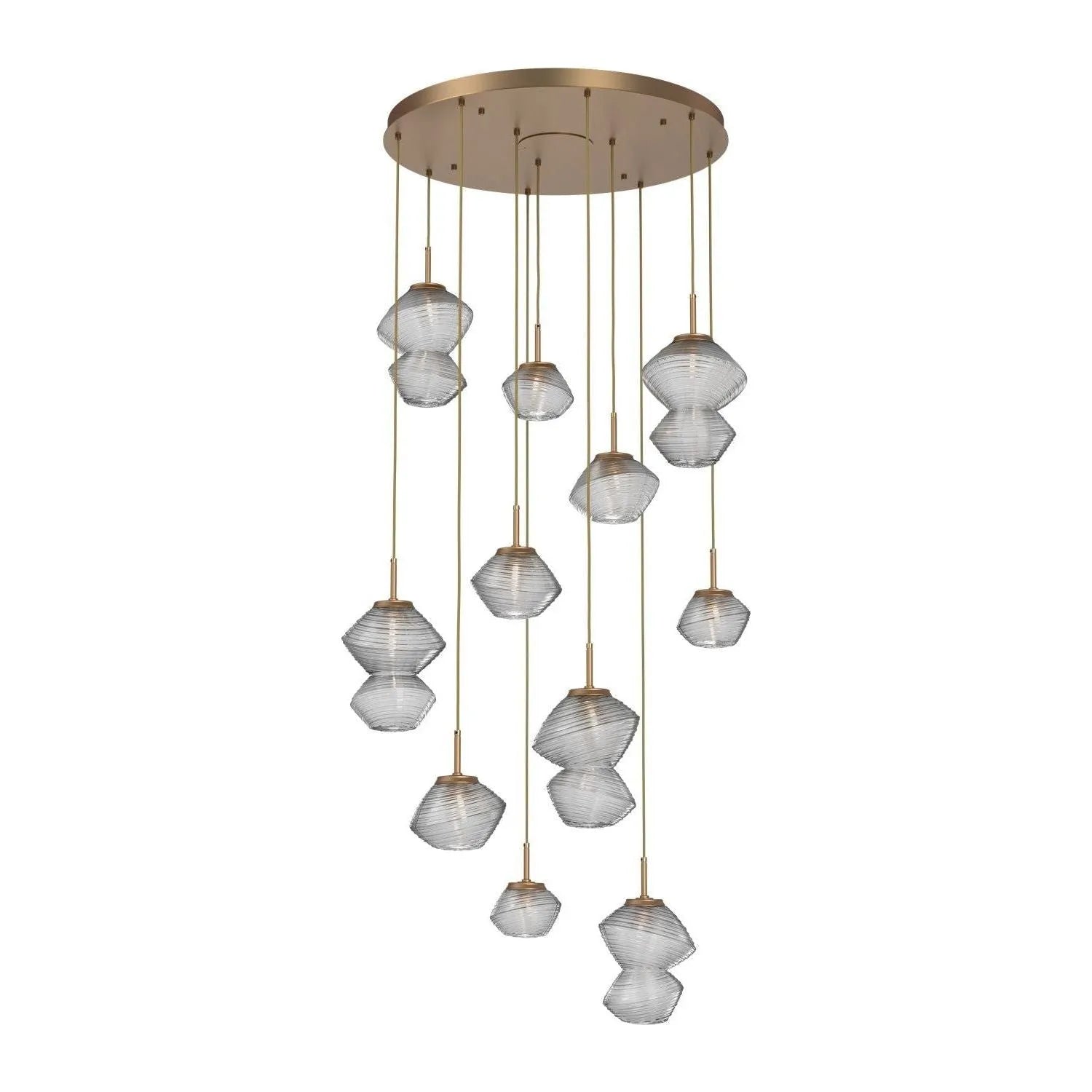 Hammerton Studio - CHB0089-11-NB-C-C01-L3 - LED Chandelier - Mesa - Novel Brass
