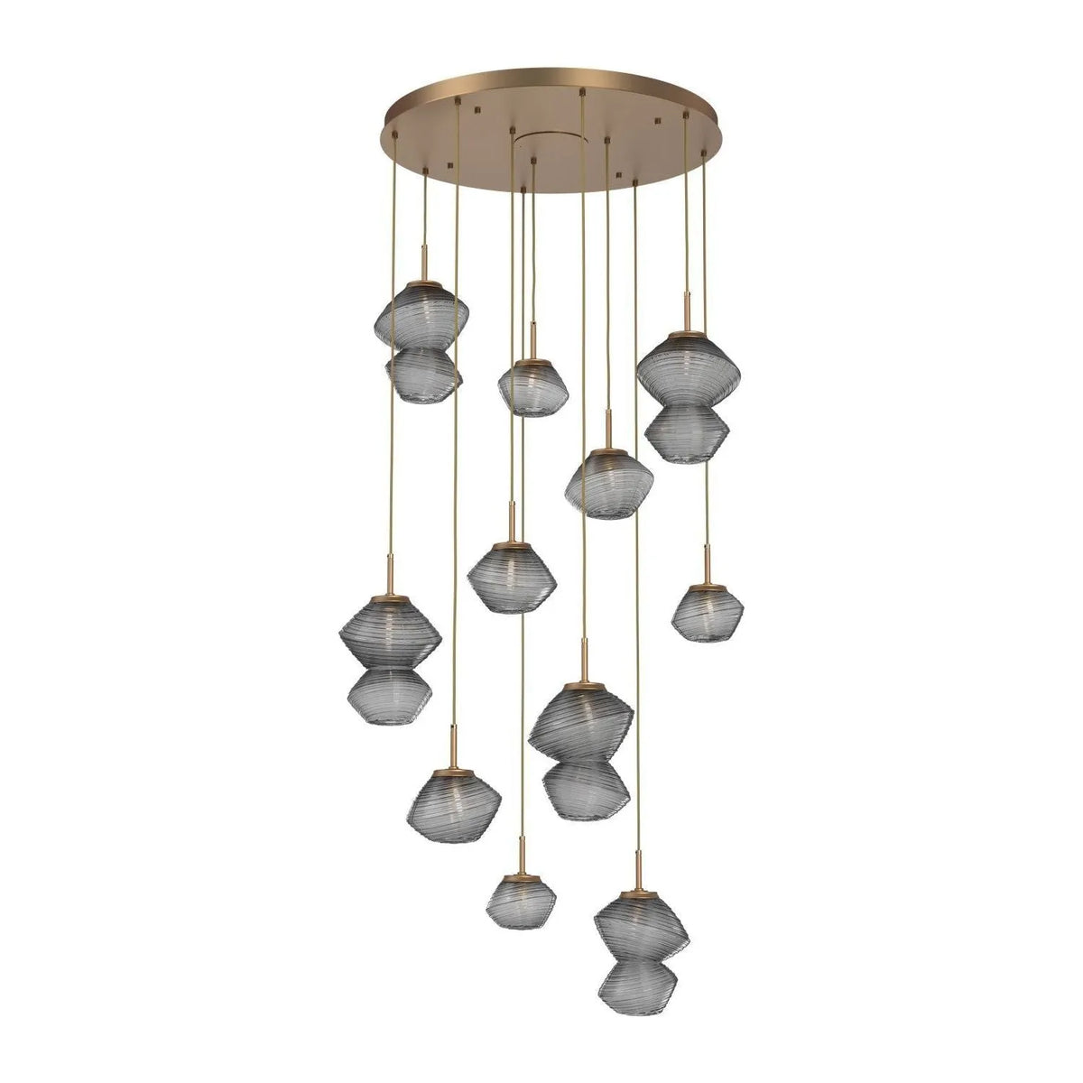 Hammerton Studio - CHB0089-11-NB-S-C01-L1 - LED Chandelier - Mesa - Novel Brass
