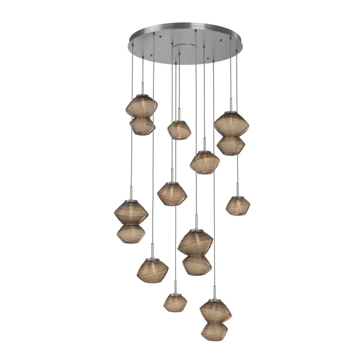 Hammerton Studio - CHB0089-11-SN-B-C01-L3 - LED Chandelier - Mesa - Satin Nickel