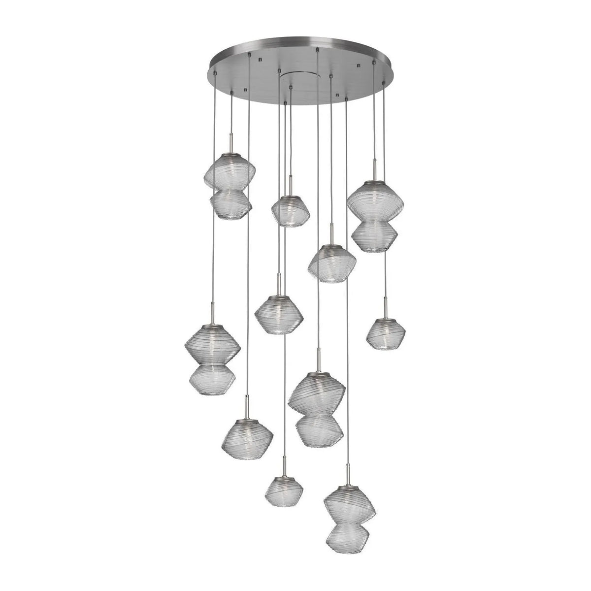 Hammerton Studio - CHB0089-11-SN-C-C01-L1 - LED Chandelier - Mesa - Satin Nickel