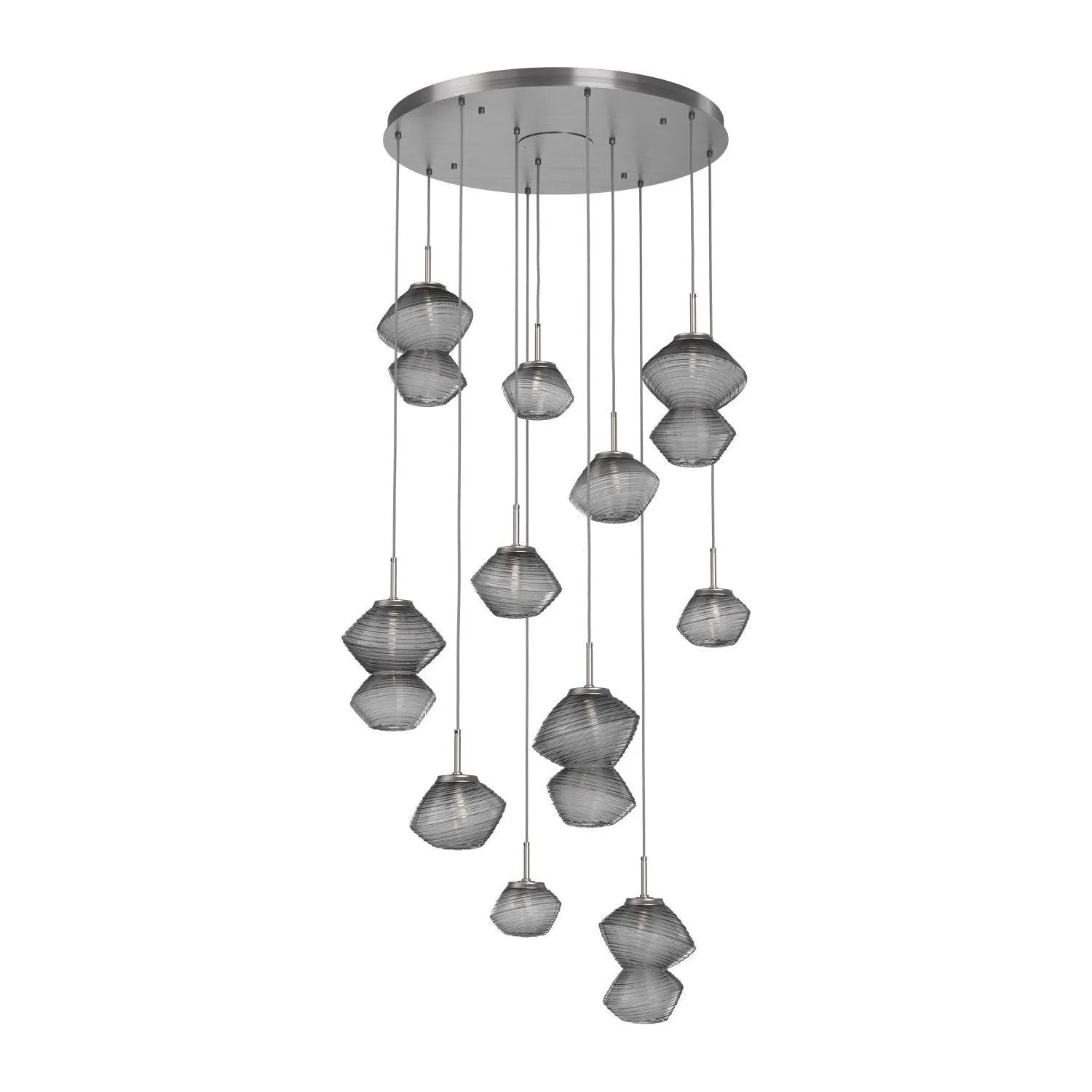 Hammerton Studio - CHB0089-11-SN-S-C01-L3 - LED Chandelier - Mesa - Satin Nickel