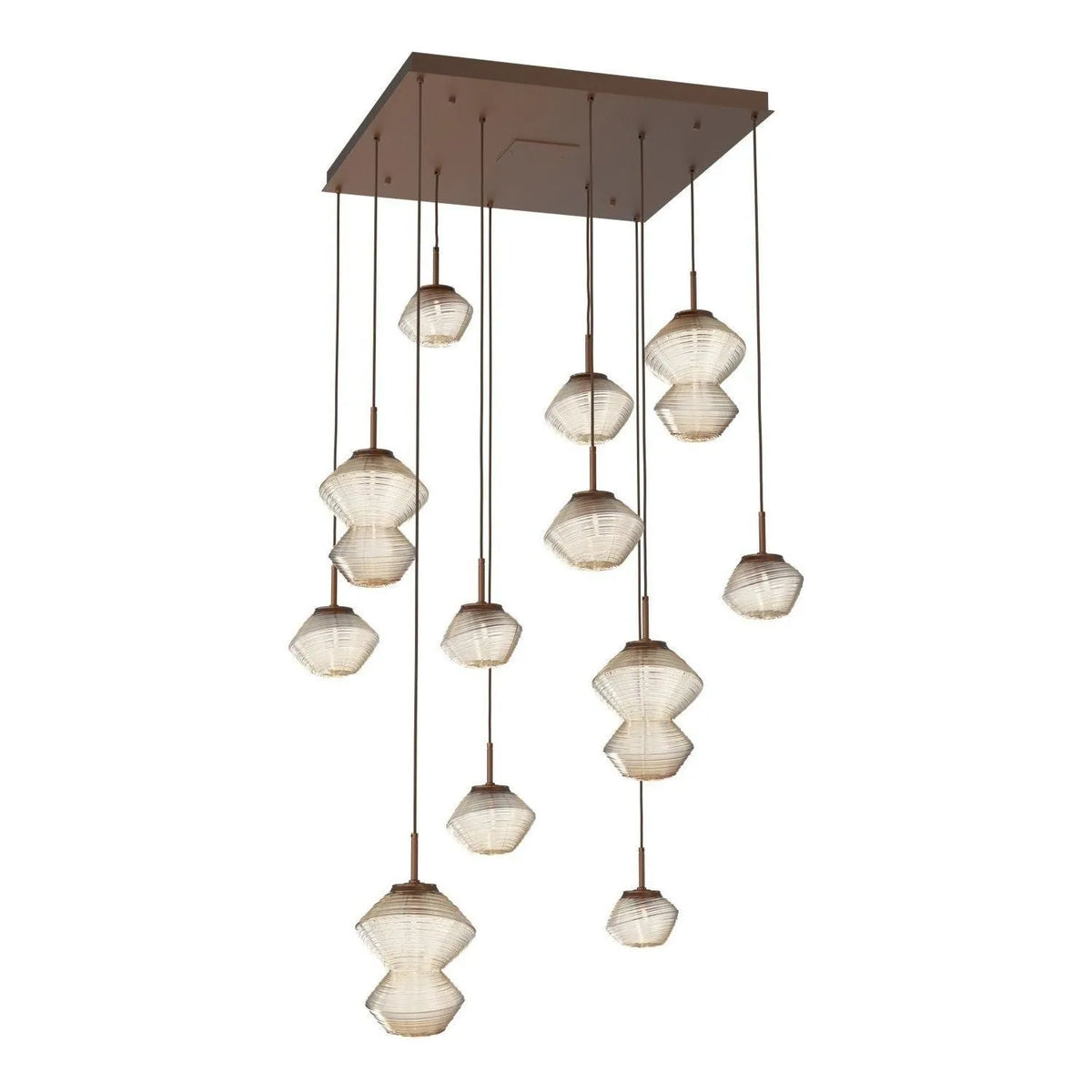 Hammerton Studio - CHB0089-12-BB-A-C01-L3 - LED Chandelier - Mesa - Burnished Bronze