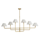 Regina Andrew Canada - 16-1454NB-WT - Six Light Chandelier - Polly - Natural Brass