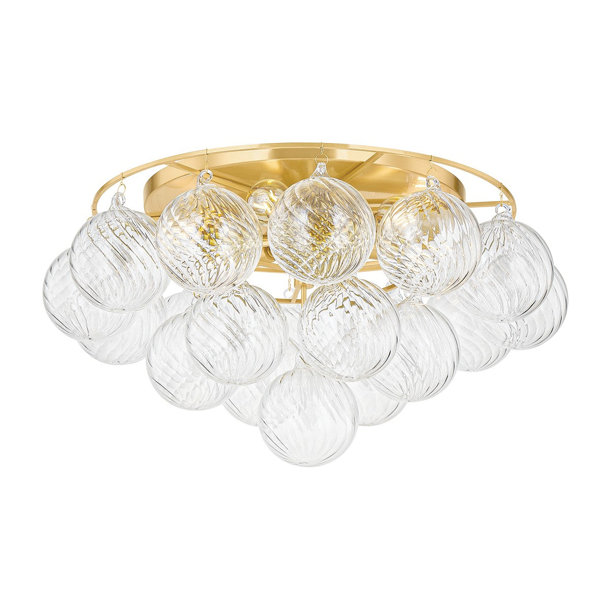 Mitzi Canada - H711506A-AGB - Six Light Flush Mount - Mimi - Aged Brass