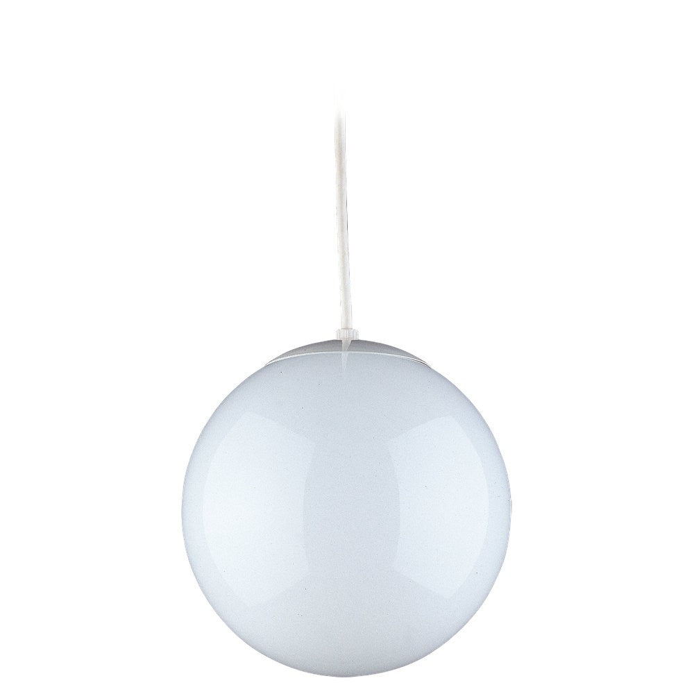 Visual Comfort Studio Canada - 6018-15 - One Light Pendant - Leo - Hanging Globe - White