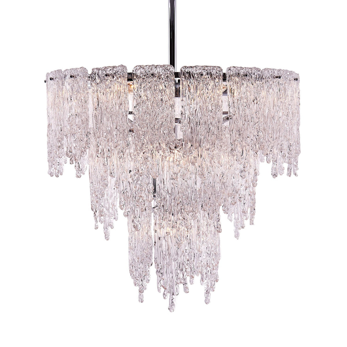 Kalco - 523255CH - Dix lumières Suspension - Gisel - Chrome poli