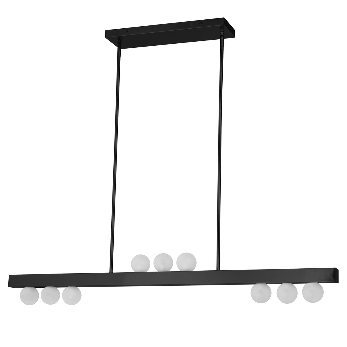 Dainolite Canada - RAL-429HP-MB - Nine Light Pendant - Raleigh - Matte Black