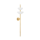 Corbett Lighting Canada - 477-02-VGL/GSW - DEL Murale - Évandre - Feuille d'or vintage/Gesso blanc