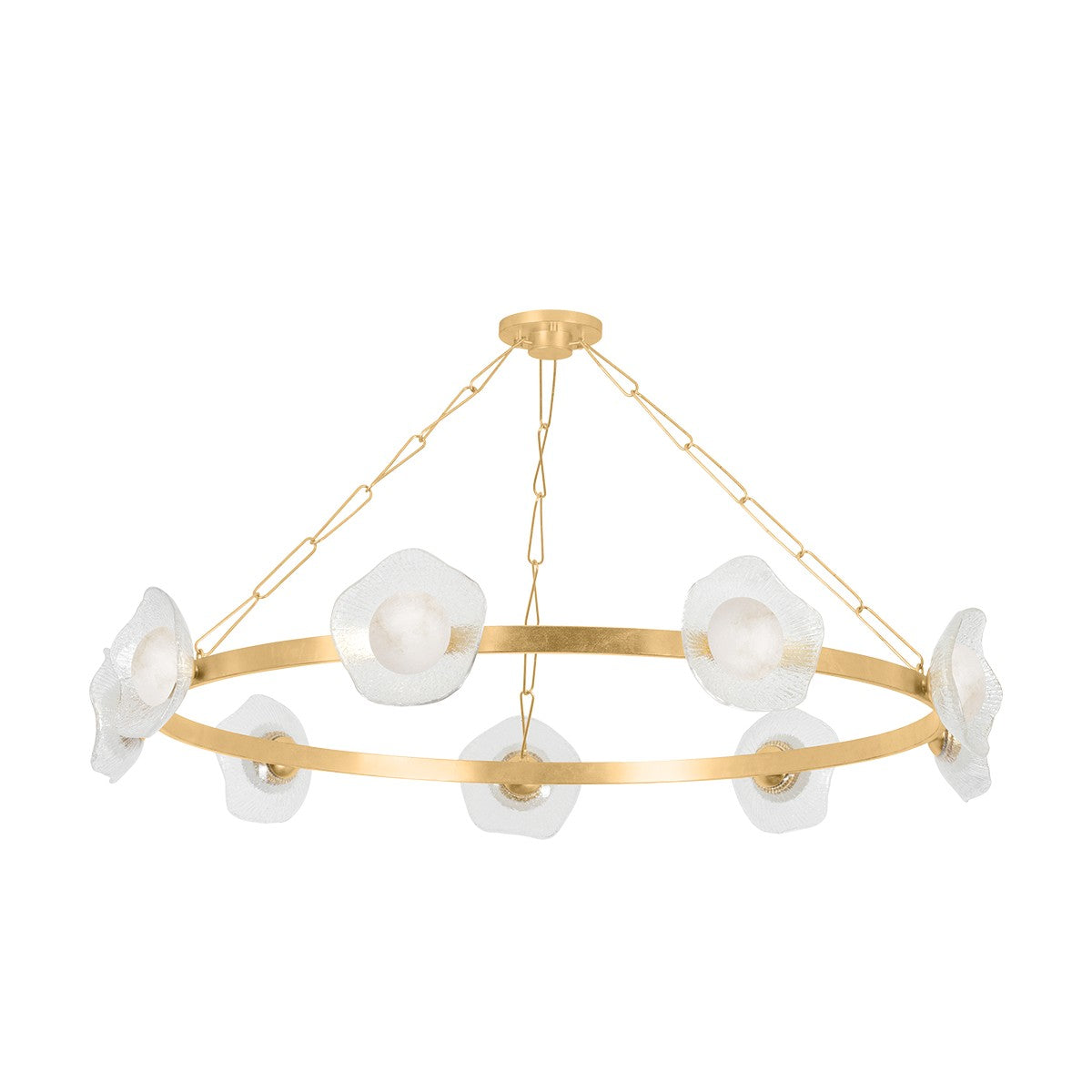 Corbett Lighting Canada - 485-61-VGL - LED Chandelier - Almandine - Vintage Gold Leaf