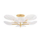 Corbett Lighting Canada - 486-43-VGL - Eight Light Semi Flush Mount - Kamal - Vintage Gold Leaf