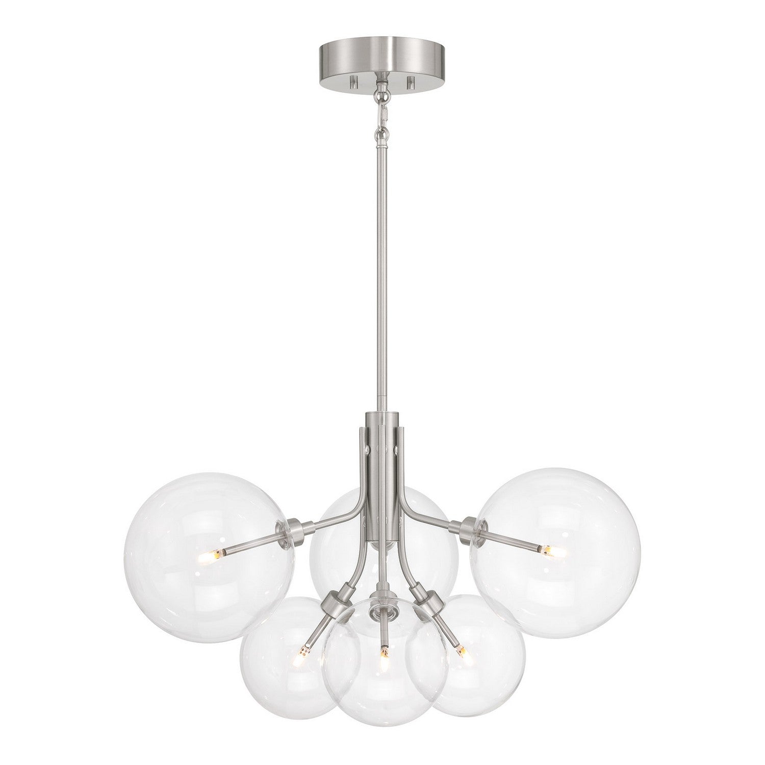 Meridian M100135BN LED Chandelier in Brushed Nickel
