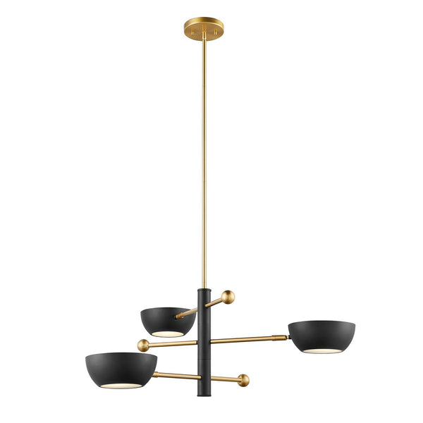 Meridian Three Light Chandelier