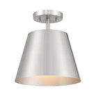 Meridian M60076BN Une lumière semi-automatiquePlafonnier en nickel brossé