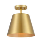 Meridian M60076NB Une lumière semi-automatiquePlafonnier en laiton naturel