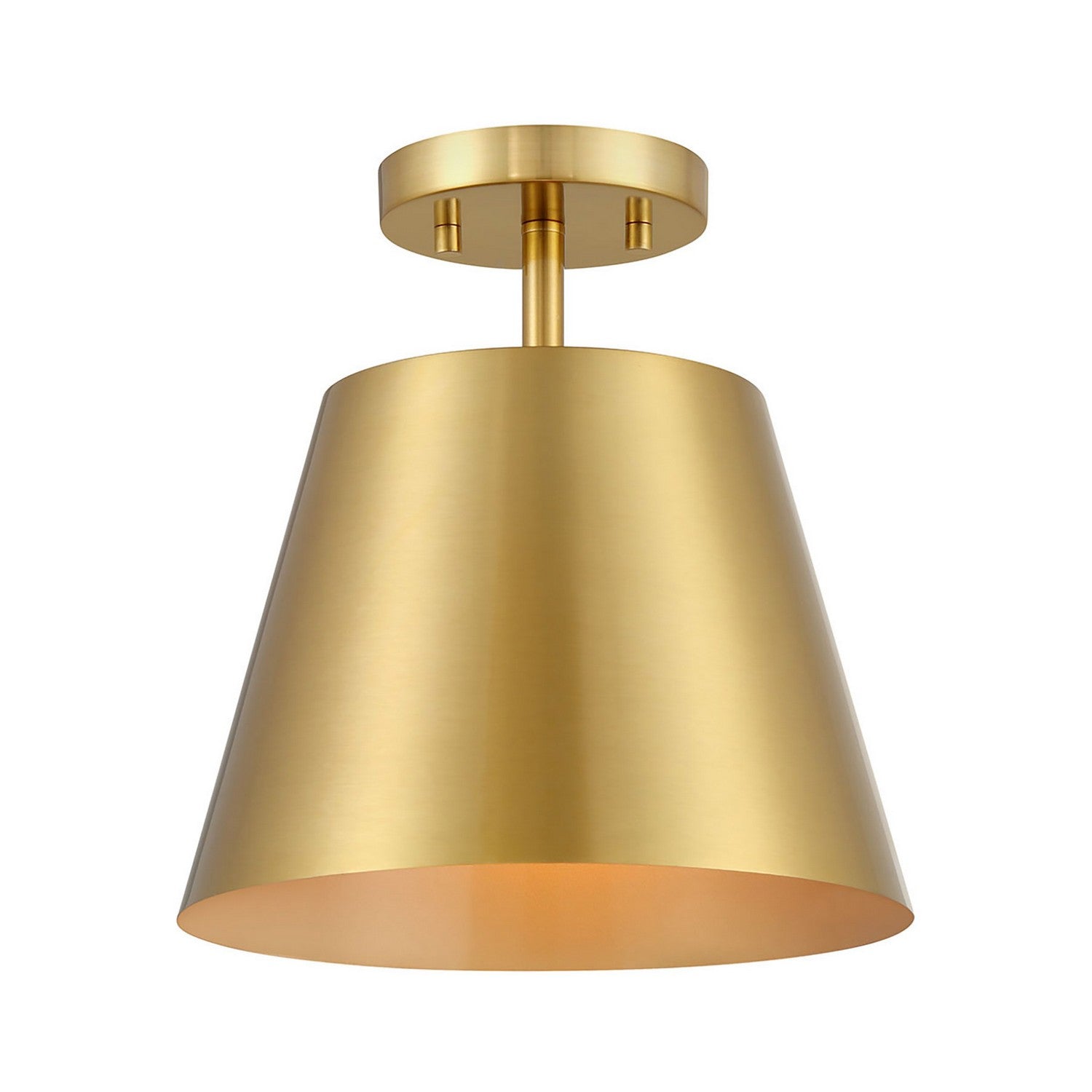 Meridian M60076NB Une lumière semi-automatiquePlafonnier en laiton naturel