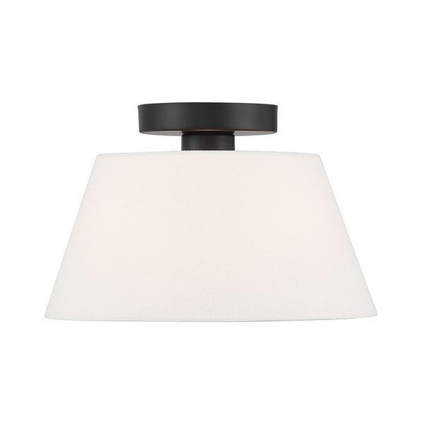 Meridian One Light Semi-Flush Mount