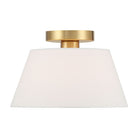 Meridian M60077NB Une lumière semi--Plafonnier en laiton naturel