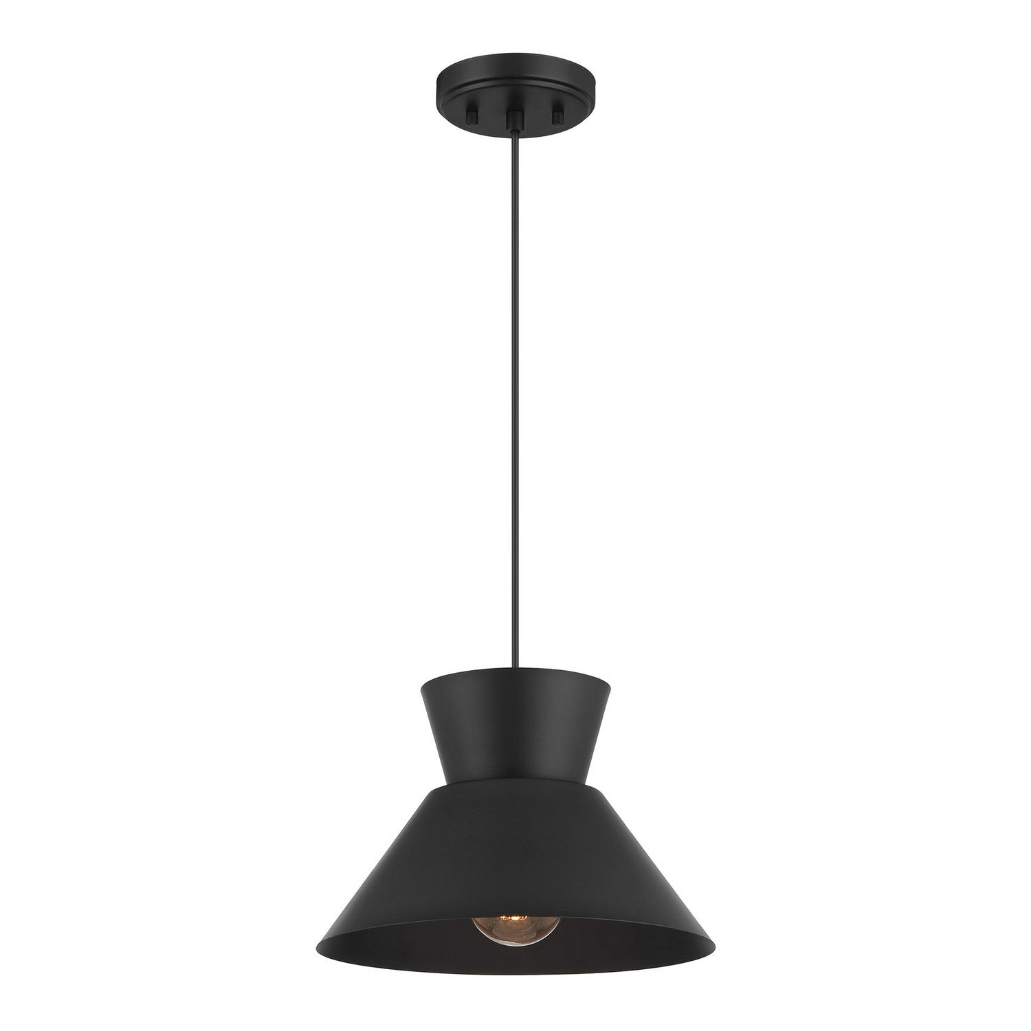 Lumière Meridian M7049MBK One Suspension en noir mat