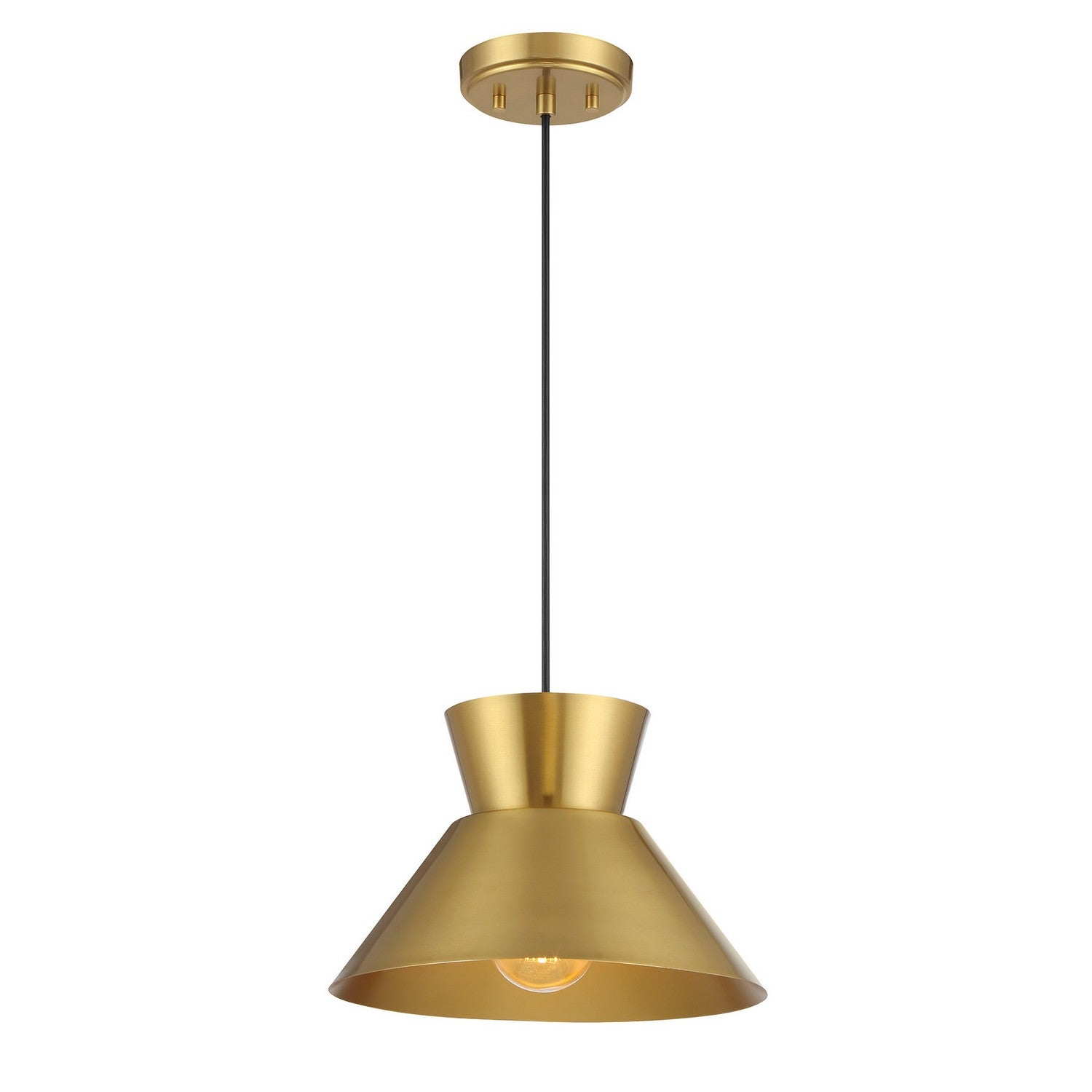 Lumière Meridian M7049NB One Suspension en laiton naturel