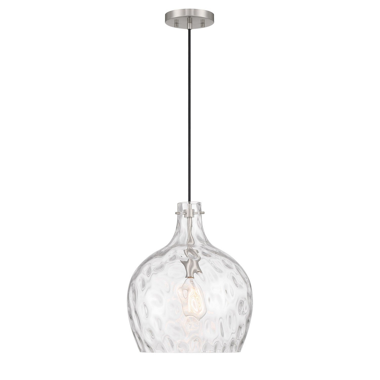 Meridian M7053BN One Light Pendant in Brushed Nickel