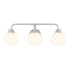 Meridian M80081BN Three Light Bathroom Vanity in Brushed Nickel