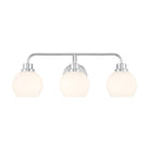 Meridian M80081CH Three Light Bathroom Vanity in Chrome