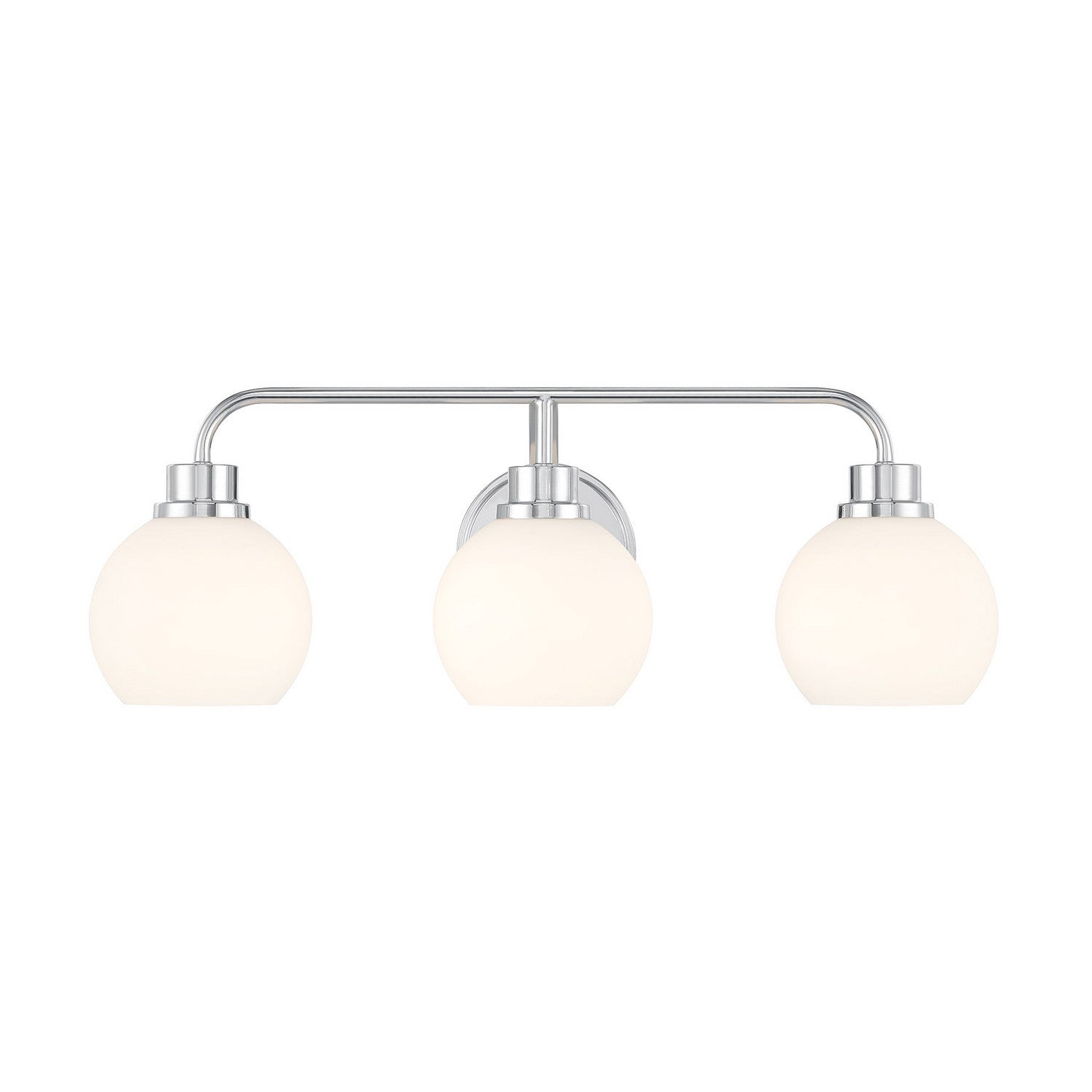 Meridian M80081CH Three Light Bathroom Vanity in Chrome